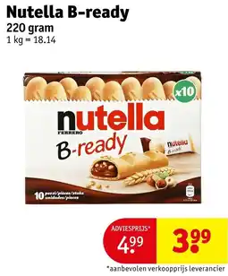 Kruidvat Nutella B-ready aanbieding