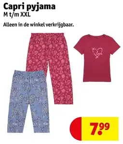 Kruidvat Capri pyjama aanbieding