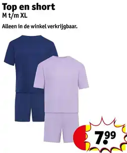 Kruidvat Top en short aanbieding