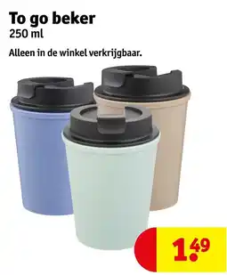 Kruidvat To go beker aanbieding