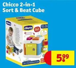 Kruidvat Chicco 2-in-1 Sort & Beat Cube aanbieding
