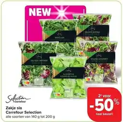 Carrefour Market Zakje sla Carrefour Selection aanbieding