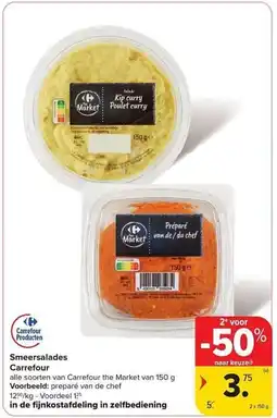 Carrefour Market Smeersalades Carrefour aanbieding