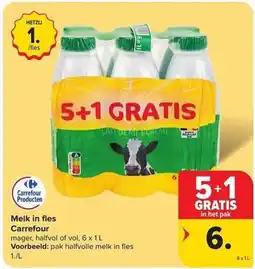 Carrefour Market Melk in fles Carrefour aanbieding