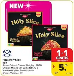 Carrefour Market Pizza Holy Slice Iglo aanbieding