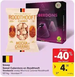 Carrefour Market Snoep Sweet Cuberdons en Roodthooft aanbieding