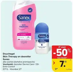Carrefour Market Douchegel Skin Therapy en deoroller aanbieding
