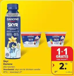 Carrefour Market Skyr Danone aanbieding