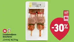 Delhaize Luxekonijnen-brochette aanbieding