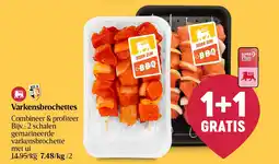 Delhaize Varkensbrochette aanbieding
