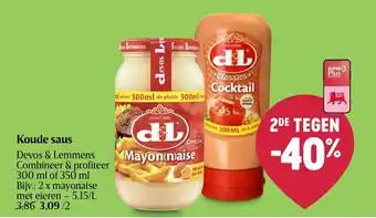 Delhaize Koude saus aanbieding