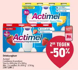 Delhaize Drinkyoghurt Actimel aanbieding