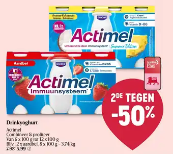 Delhaize Drinkyoghurt Actimel aanbieding