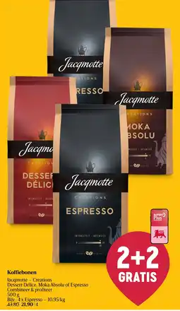 Delhaize Koffiebonen Jacqmotte Creations aanbieding