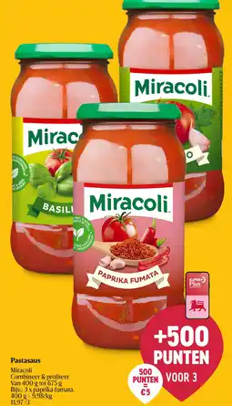 Delhaize Pastasaus miracoli aanbieding
