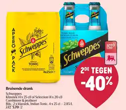 Delhaize Bruisende drank Schweppe aanbieding