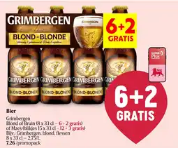 Delhaize Bier Grimbergen Blond-Blonde aanbieding
