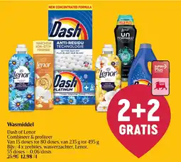Delhaize Wasmiddel Dash of Lenor aanbieding