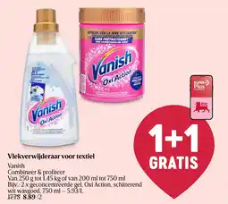 Delhaize Vlekverwijderaar voor textiel Vanish aanbieding