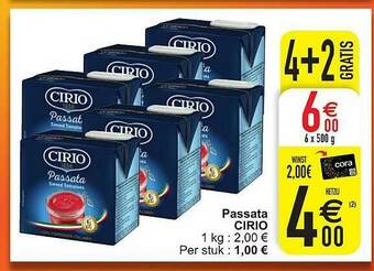 Cora Passata Cirio aanbieding