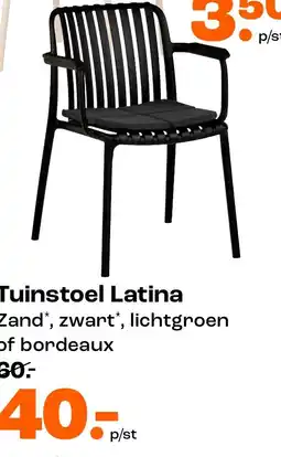 Kwantum Tuinstoel Latina aanbieding