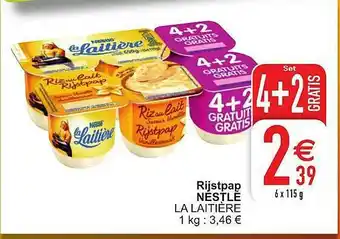 Cora Rijstpap Nestle La Laitière aanbieding