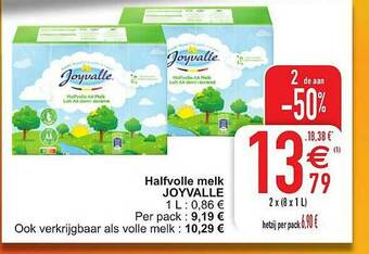 Cora Halfvolle Melk Joyvalle aanbieding