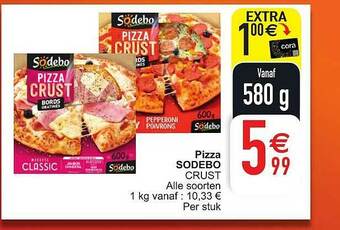 Cora Pizza Sodebo aanbieding