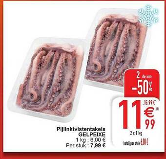 Cora Pijlinktvistentakels Gelpeixe aanbieding