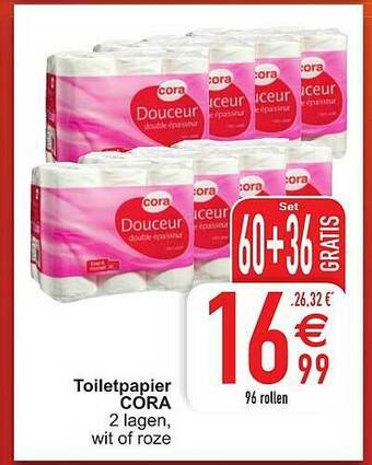Cora Toiletpapier aanbieding