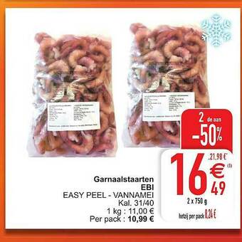Cora Garnaalstaarten Ebi aanbieding
