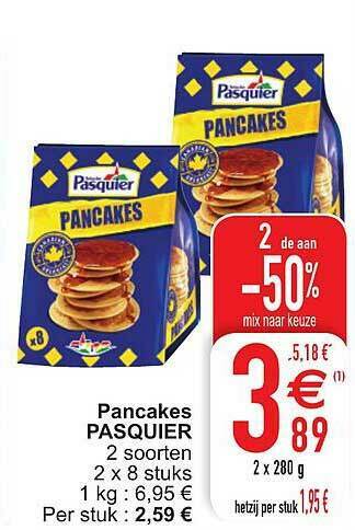 Cora Pancakes Pasquier aanbieding