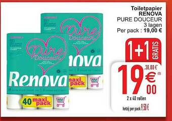 Cora Toiletpapier Renova aanbieding