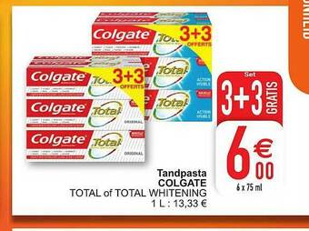 Cora Tandpasta Colgate aanbieding