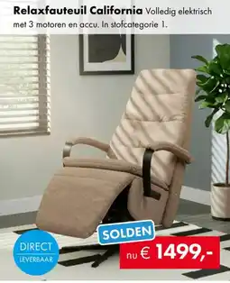 Woonsquare Relaxfauteuil california aanbieding