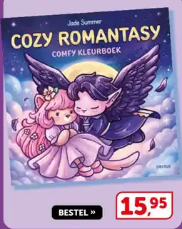 Boekenvoordeel Cozy romantasy comfy kleurboek aanbieding