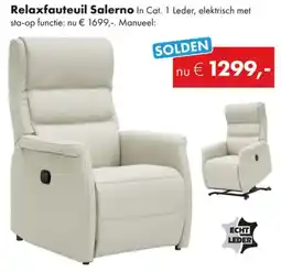 Woonsquare Relaxfauteuil Salerno aanbieding