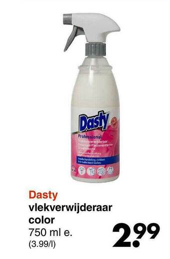 Wibra Dasty Vlekverwijderaar Color aanbieding
