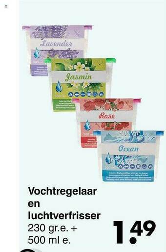 Wibra Vochtregelaar En Luchtverfrisser aanbieding