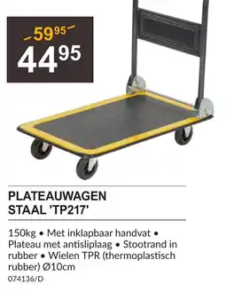 HandyHome Plateauwagen staal 'tp217' aanbieding