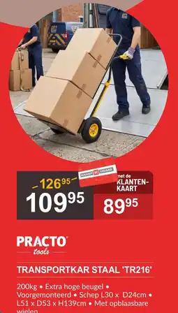 HandyHome Transportkar staal 'tr216' aanbieding