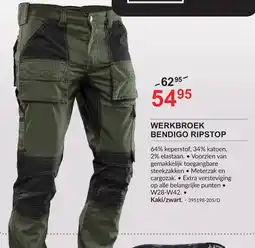 HandyHome Werkbroek bendigo ripstop aanbieding