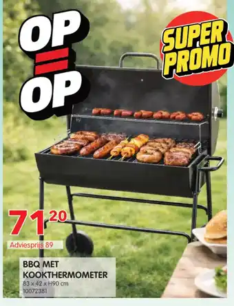 Bbq met kookthermometer