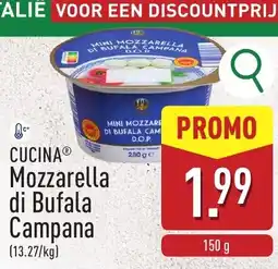 ALDI Cucinaⓡ mozzarella di bufala campana aanbieding