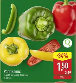 ALDI Paprikamix aanbieding