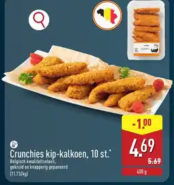 ALDI Crunchies kip-kalkoen 10 st. aanbieding