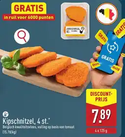 ALDI Kipschnitzel 4 st. aanbieding