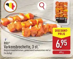 ALDI Bbqⓡ Varkensbrochette, 3 st. aanbieding