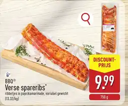 ALDI Bbqⓡ Verse spareribs aanbieding