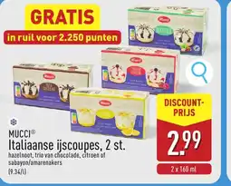 ALDI Mucciⓡ Italiaanse ijscoupes, 2 st. aanbieding